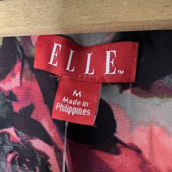 Elle Chiffon Floral Rose Mini Short Dress Sz M Y2K 90s NWT Sex & The City Vibes - Picture 4 of 9